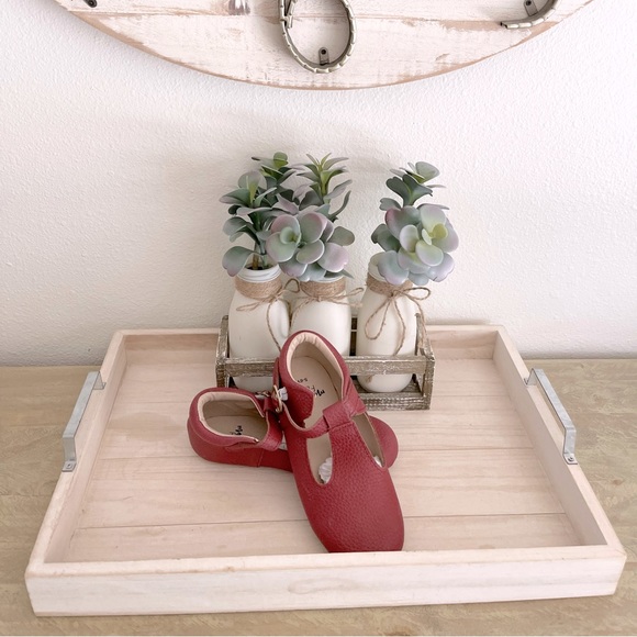 Burgundy Monkey Feet W/ Straps - Picture 2 of 7